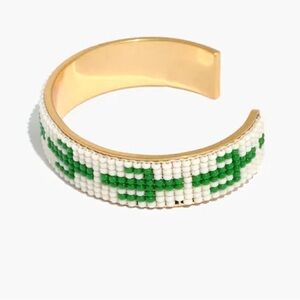 Madewell Beaded Cactus Cuff Bracelet